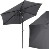Záhradný slnečník 250 cm, tmavo šedý SPRINGOS SUNNY GU0021