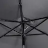Záhradný slnečník 250 cm, tmavo šedý SPRINGOS SUNNY GU0021