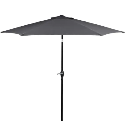 Záhradný slnečník 250 cm, tmavo šedý SPRINGOS SUNNY GU0021