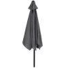 Záhradný slnečník 250 cm, tmavo šedý SPRINGOS SUNNY GU0021