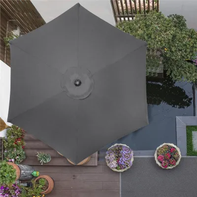 Záhradný slnečník 250 cm, tmavo šedý SPRINGOS SUNNY GU0021