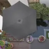 Záhradný slnečník 250 cm, tmavo šedý SPRINGOS SUNNY GU0021