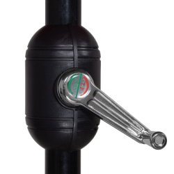 Záhradný slnečník 290 cm, tmavo šedý SPRINGOS SUNNY GU00200