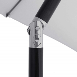 Záhradný slnečník 250 cm, svetlo šedý SPRINGOS SUNNY GU0022