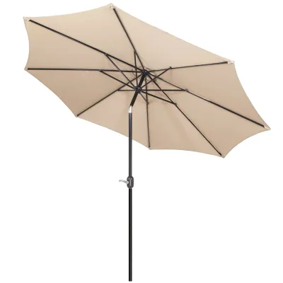 Záhradný slnečník 290 cm, béžový SPRINGOS SUNNY GU0036