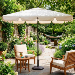 Záhradný slnečník 230 cm, krémový SPRINGOS PALMA GU0039