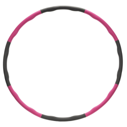 Hula hoop obruč nastaviteľná 67-88 cm ACTIGET ACT0132 ružovo-šedá