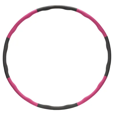 Hula hoop obruč nastaviteľná 67-88 cm ACTIGET ACT0132 ružovo-šedá