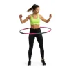 Hula hoop obruč nastaviteľná 67-88 cm ACTIGET ACT0132 ružovo-šedá