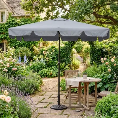 Záhradný slnečník 120x200 cm SPRINGOS GU0038 sivý