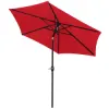 Záhradný slnečník 250 cm, červený SPRINGOS SUNNY GU0032