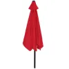 Záhradný slnečník 250 cm, červený SPRINGOS SUNNY GU0032