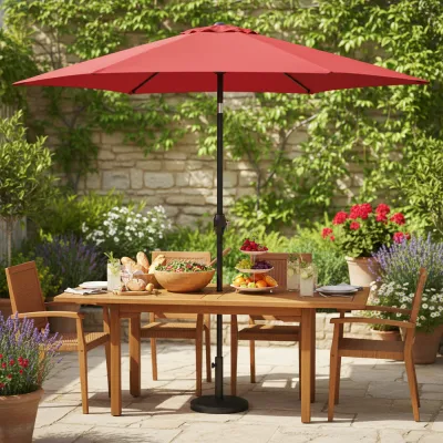 Záhradný slnečník 250 cm, červený SPRINGOS SUNNY GU0032