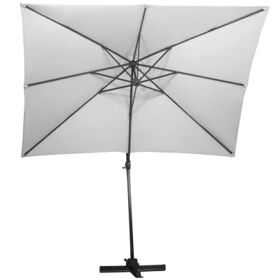 Záhradný slnečník 290x390 cm SPRINGOS GU0048 svetlo šedý