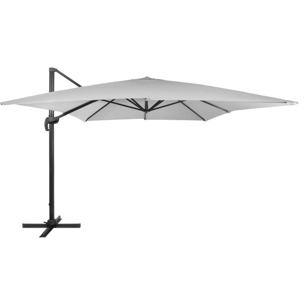 Záhradný slnečník 290x390 cm SPRINGOS GU0048 svetlo šedý