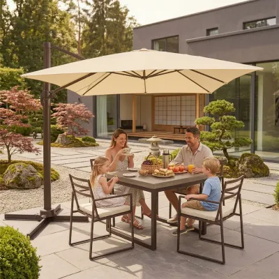 Záhradný slnečník 485 cm, béžový SPRINGOS MALTA GU0049