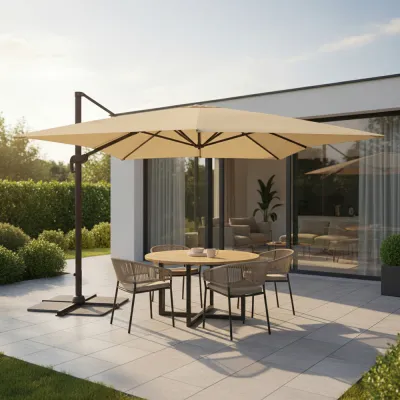 Záhradný slnečník 485 cm, béžový SPRINGOS MALTA GU0049