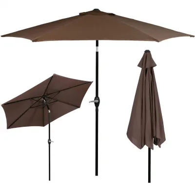 Záhradný slnečník 250 cm, hnedý SPRINGOS SUNNY GU0023