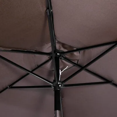 Záhradný slnečník 250 cm, hnedý SPRINGOS SUNNY GU0023