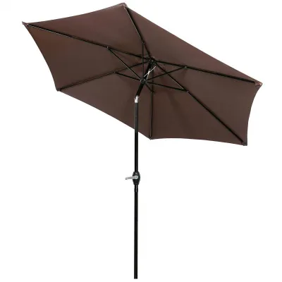 Záhradný slnečník 250 cm, hnedý SPRINGOS SUNNY GU0023