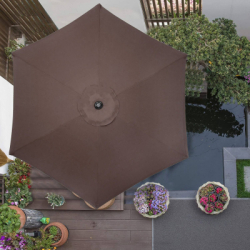 Záhradný slnečník 250 cm, hnedý SPRINGOS SUNNY GU0023