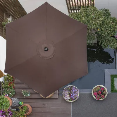 Záhradný slnečník 250 cm, hnedý SPRINGOS SUNNY GU0023