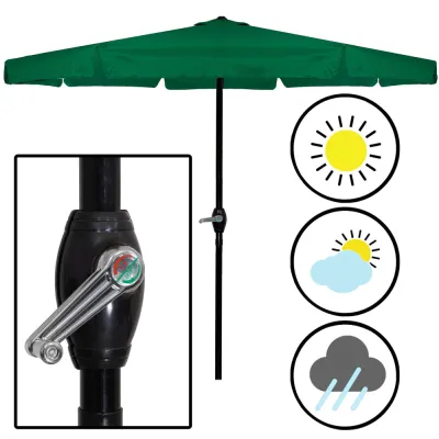 Záhradný slnečník 400 cm SPRINGOS GU0031 zelený