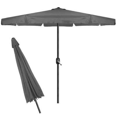 Záhradný slnečník 400 cm SPRINGOS GU0040 tmavo šedý