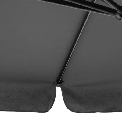 Záhradný slnečník 400 cm SPRINGOS GU0040 tmavo šedý