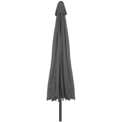 Záhradný slnečník 400 cm SPRINGOS GU0040 tmavo šedý