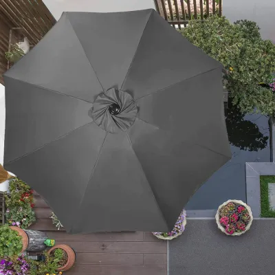 Záhradný slnečník 400 cm SPRINGOS GU0040 tmavo šedý
