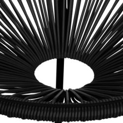Záhradný stôl 50 cm, čierny SPRINGOS LOA GF0090