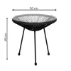 Záhradný stôl 50 cm, čierny SPRINGOS LOA GF0090