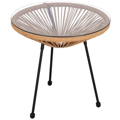 Záhradný stôl 50 cm, hnedý SPRINGOS LOA GF0089