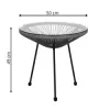 Záhradný stôl 50 cm, šedý SPRINGOS LOA GF0091