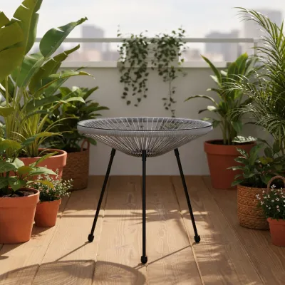 Záhradný stôl 50 cm, šedý SPRINGOS LOA GF0091