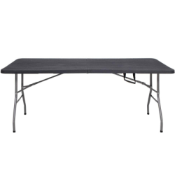 Cateringový stôl skladací 180x75 cm SPRINGOS RAUT GF0052 grafitový