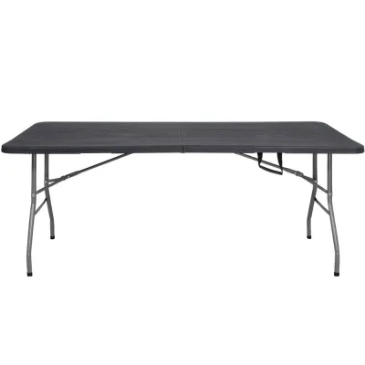 Cateringový stôl skladací 180x75 cm SPRINGOS RAUT GF0052 grafitový