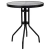 Záhradný stolík 60 cm SPRINGOS BISTRO čierny