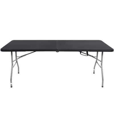 Skladací cateringový stôl 180x75 cm SPRINGOS RAUT GF0056 čierny