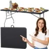 Skladací cateringový stôl 180x75 cm SPRINGOS RAUT GF0056 čierny