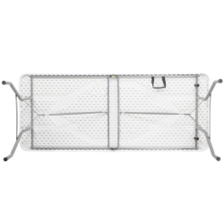 Skladací cateringový stôl 180x74 cm SPRINGOS RAUT GF0108 biely