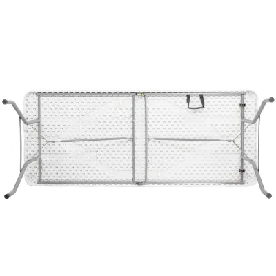 Skladací cateringový stôl 180x74 cm SPRINGOS RAUT GF0108 biely