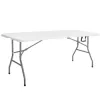 Skladací cateringový stôl 180x74 cm SPRINGOS RAUT GF0108 biely