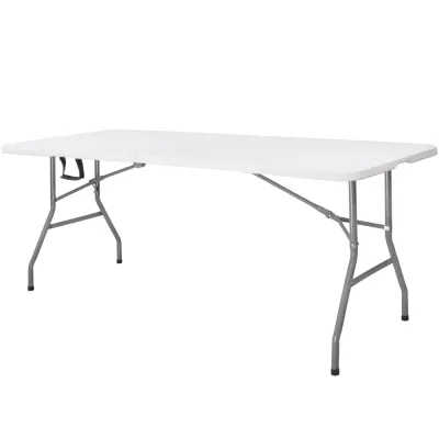 Skladací cateringový stôl 180x74 cm SPRINGOS RAUT GF0108 biely