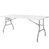 Skladací cateringový stôl 180x74 cm SPRINGOS RAUT GF0108 biely