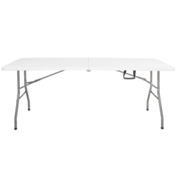 Skladací cateringový stôl 180x74 cm SPRINGOS RAUT GF0108 biely