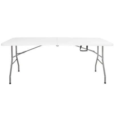 Skladací cateringový stôl 180x74 cm SPRINGOS RAUT GF0108 biely