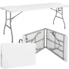 Cateringový stôl skladací 240x75 cm SPRINGOS RAUT GF0050 biely
