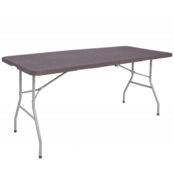 Skladací cateringový stôl 180x74 cm SPRINGOS RAUT GF0055 hnedý